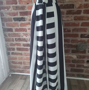 Striped maxi skirt
